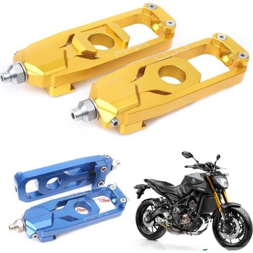 Motorbike CNC Aluminum Motorbike Chain Adjusters Tensioners For YAMAHA MT-09 FZ-09 MT09 FZ09 2013 2014 2015 2016