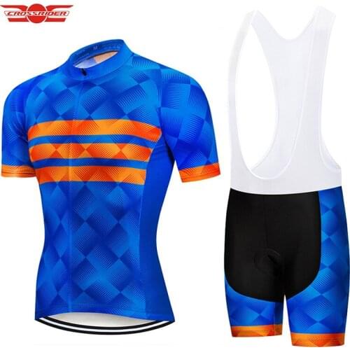 2022 New i2022 Bule Cycling 9D Set MTB Uniform Bike Clothes Wear Ropa Ciclismo Mens Summer Quick Dry Bicycle Clothes Short Maill