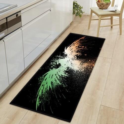 Eagle Hawk Falcon 3D Kitchen Carpet Entrance Doormat Bedroom Hallway Floor Mat Bathroom Water Absorption Anti-Slip Long Rug