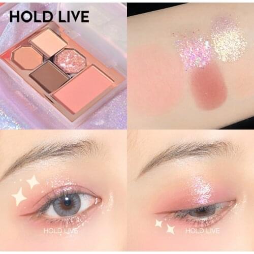 6 Color Eye Shadow Palette Eyeshadow Makeup Palette Pearly Matte Sequins Earth Color Eye Shadow Eye Makeup Cosmetics TSLM1