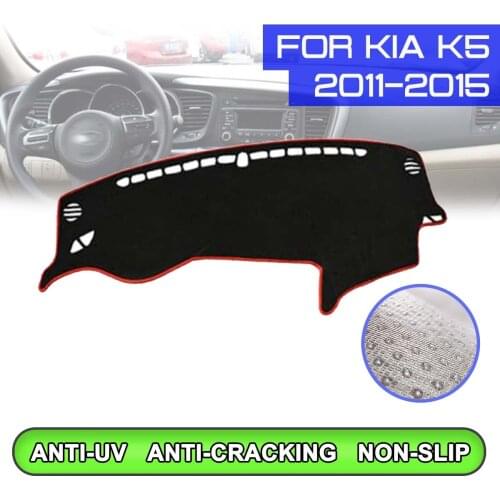 Car Dashboard Mat Anti-dirty Non-slip Dash Cover Mat UV Protection Shade for KIA K5 2011 2012 2013 2014 2015