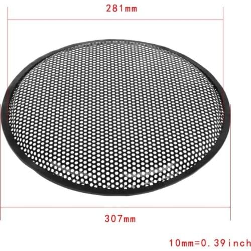 Speaker Grill Cover Guard Protector Grille Subwoofer Car Subs Woofer 12" Metal Cover Clamps Screws X3UE