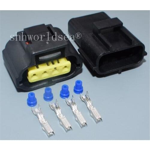 Shhworldsea 1sets 4 Pin Throttle Sensor Plug 1JZ-GTE 2JZ-GTE 1UZ 3SGE TPS Wire Connector Female For Toyota 178399-2 184046-1