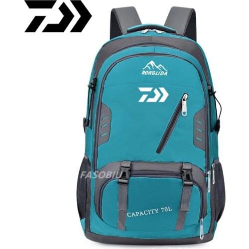 Daiwa Fishing Bag Waterproof Tactical Backpack Fishing Bag 50L Climbing Backpack Outdoor Bag Men Women Sports Bag Fishing Bag