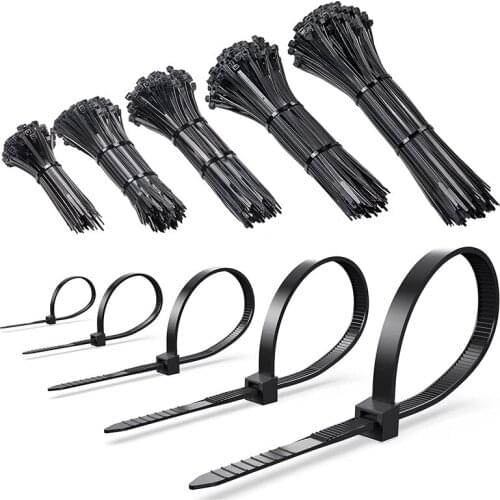 Zip Ties/Cable Zip High Strength Heavy Duty,2000 PCS Self-Locking Cable Zip Ties 4+6+8+10+12 Inch Nylon Cable Ties