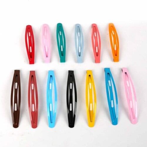 10Pcs/Lot Candy Solid Color Children Snap Hair Clips Barrettes Girls Cute Hairpins Colorful Hairgrips for Kids Hair Accessories