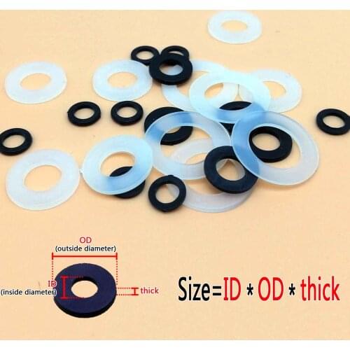 100pcs M2 M2.5 M3 M4 M5 M6 M8 M10 M12 White Black Plastic Nylon Flat Washer Plane Spacer Insulation Gasket Ring For Screw Bolt