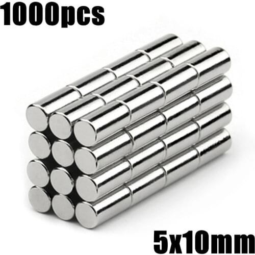 1000pcs magnets (specification:5 10 )Super Powerful Strong Rare Earth Neodymium Magnet N35 Magnets