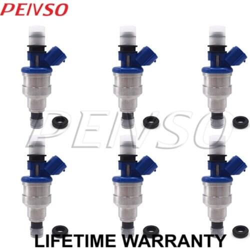 6x 195500-1970 B6S7-13-250 fuel injector for Mazda 929 1990~1991 3.0L