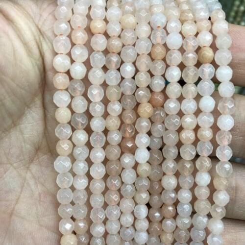 Natural Pink Aventurine Faceted Beads,Facted Stone Beads 4mm 6mm 8mm 10mm 12mm Gem Stone Jewelry beads,1of 15"strand
