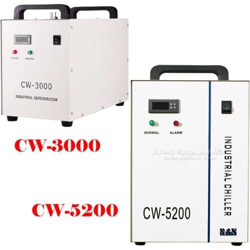 CW 5200AH CW-3000 Industrial Laser Machine Water Chiller for CNC Spindle Cooling Laser Tube 130W 150W Laser Engraver