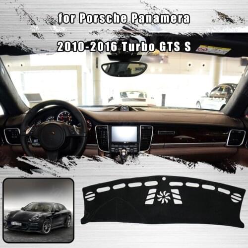 For Porsche Panamera 2010-2016 Turbo GTS S Car Dashboard Cover Avoid Light Pad Instrument Platform Cover Mat Carpet Accessories