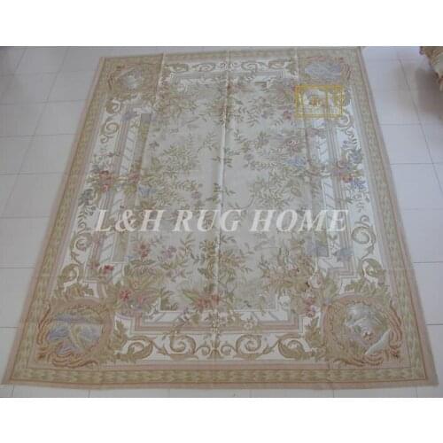 Free shipping 10'x14' French Aubusson weave rugs handmade aubusson carpets