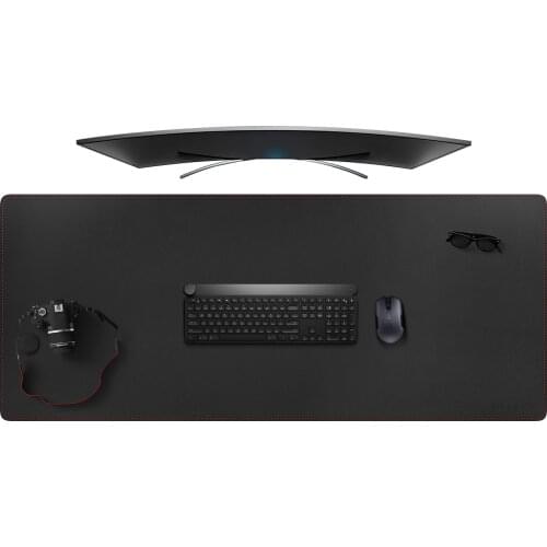 Big Size PU Leather Mouse Pads 140x60cm Office Home Table Mouse Pad Laptop Computer Leather Mousepad Soft Notebook Mat Anti-slip