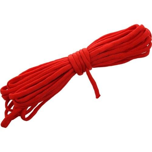 New-20FT Paracord Parachute Cord Lanyard Nylon Desert Survival 7 Strand-Red