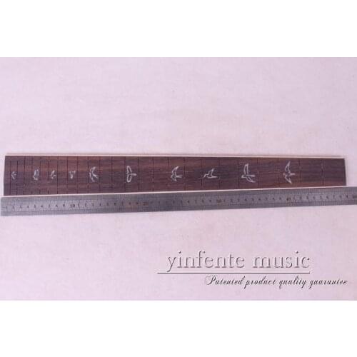 New high Quality 1 x 24.75"electric Guitar Fretboard electric guitar rose Wood Fretboard Parts 1 # inlay