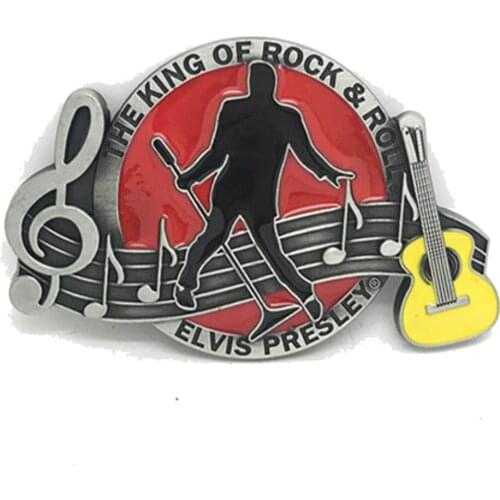 New Desgin Sing Note Western Classic Cowboy Cowgirl Vintage Mens Classic Leather Belt Buckle Metal Buckles