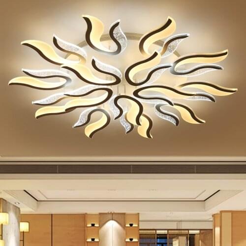 Modern New Acrylic Led ceiling Chandelier lights white color For Living Room Bedroom chandelier lighting lampadario led