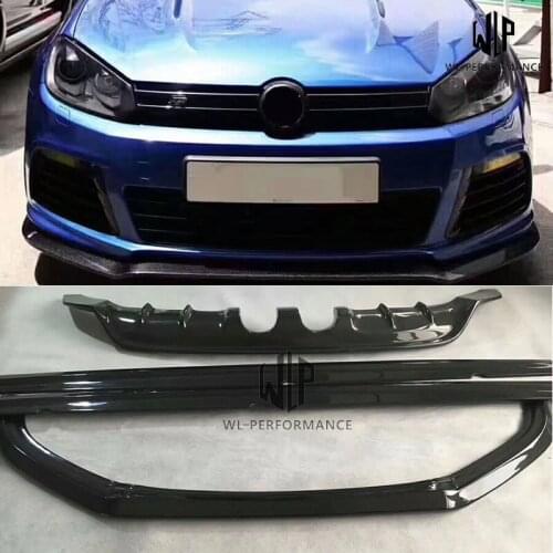 Golf 6 R20 High quality Carbon fiber Front lip Rear diffuser Side skirts For VW Golf VI MK6 R20 exot style 11-13