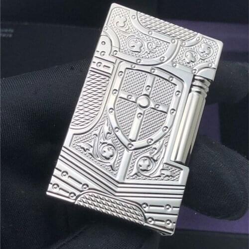 100% brand new retro DuPont bright sound lighter Seiko manufacture windproof copper body cigarette lighter with box