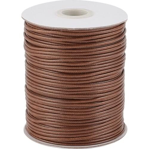 1Roll 1mm 1.5mm 2mm 2.5mm 3mm Korean Waxed Polyester Cords Thread Jewelry Findings DIY Beading Bracelets Necklaces Braided Rope