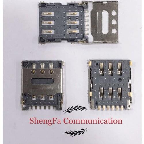 10pcs/Original for Micro Nano SIM Flip 6pin Card Socket Child Smart Watch Connector Slot Tray Holder Adapter