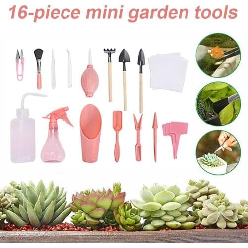 2/4/12/16Pcs Garden Planter Kit DIY Sowing Succulents Transplant Seedlings Planted Tool Bonsai Fertilizer Drilling Device 1 Set