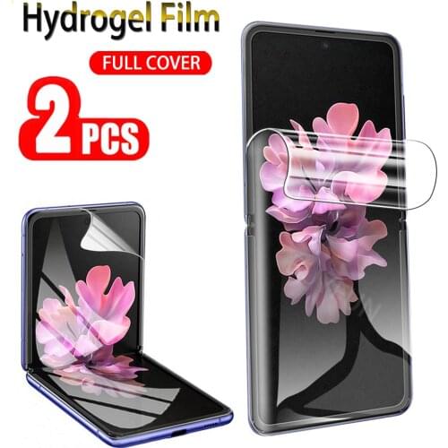 2pcs Front Soft Hydrogel Film For Samsung Galaxy Z Flip Screen Protector For Samsung Z Flip Protective Film for Galaxy Z Flip