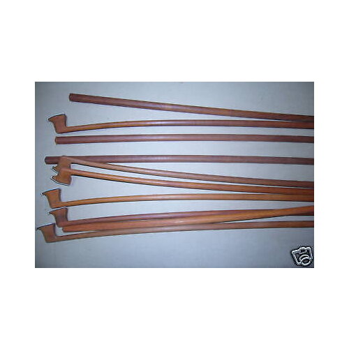 2 pcs selected pernambuco unvarnished violin bow sticks