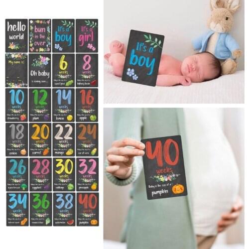 24 Pcs/Set Newborn Baby Monthly Stickers Baby Pregnant Women Monthly Photograph Stickers Milestone Memories Photo Props 69HE