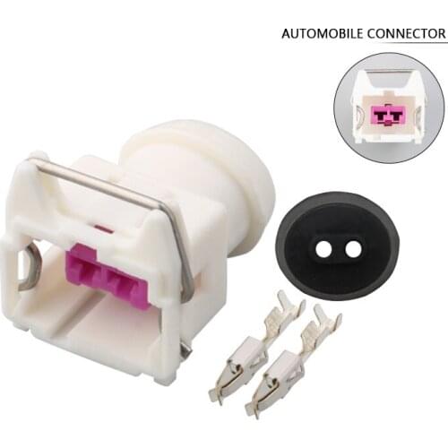 30 Set 2 Pin 144473-8 Automotive Car Speaker Cable Socket Electrical Connector For Peugeot Citroen C4 C6