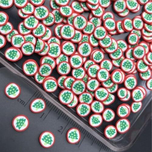 60g Chirstmas Tree Polymerclay,Soft Clay Sprinkles For Kid Diy,Craft Filler,Craft Diy Making,Scrapbook Decoration,Nail Arts