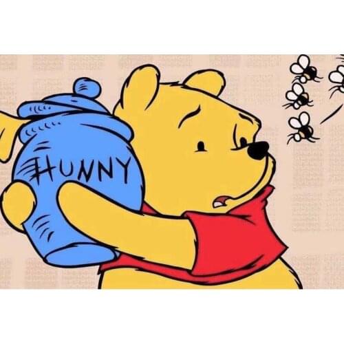 5D DIY Diamond Painting Disney Pooh Bear Piglet Tigger Eeyore Lightning Full Square Embroidery Diamond Mosaic Home Decor Gift