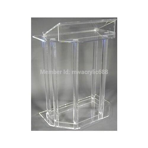 Free Shipping High Quality Soundness Modern Design Cheap Acrylic Lectern