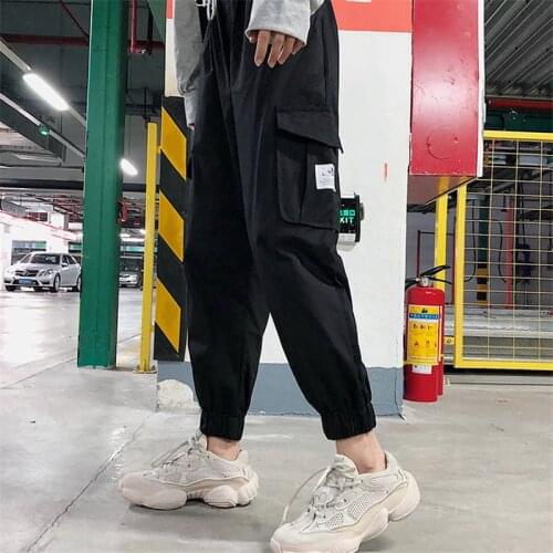 Black Cool Cargo pants women womens pants High Waist pants women Joggers Casual pantalones mujer pants womens trousers girls