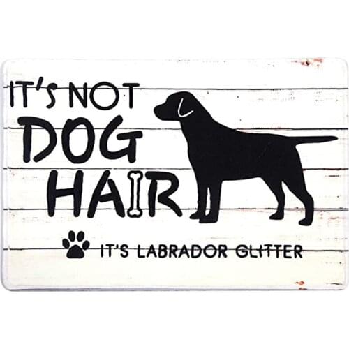 This isn't Dog Hair Rustic Style Labrador Lover Doormat Mat Rug for Front Entrance Indoor Bedroom - Non Slip Back Doormat for It