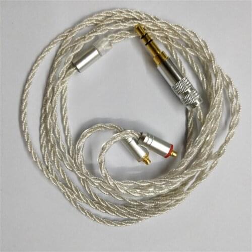 Earphone Cable MMCX Silver and Copper Mixed Earphone Upgrade Cable Replacement For SE215 SE425 SE535 SE846 UE900 Wire