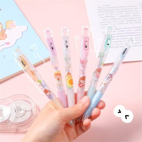 Kawaii Creative Lovely Girls Student Writing School Office Stationery Gel Pen Sweet Press Pen