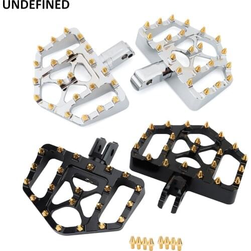MX Foot Pegs Wide Front Rear Footrest For Harley Softail Deluxe Fat Boy Slim Sport Glide Breakout FLHC FXBB FXDRS FXLRS 2018