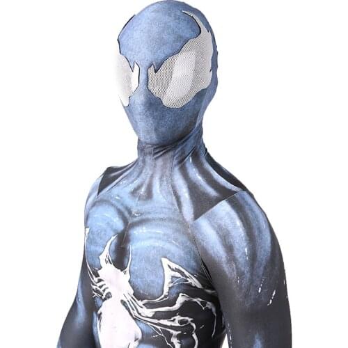 Venom Symbiont Cosplay Costume Superhero Zentai Jumpsuit Bodysuit Halloween Costume Venom Disfraces Para Halloween For Adult/Kid