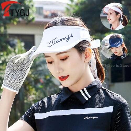 Summer Golf Hat Ladies Outdoor Sunscreen Sunshade Empty Top Hat Sports Leisure Visor Women Fashion Adjustable Baseball Caps