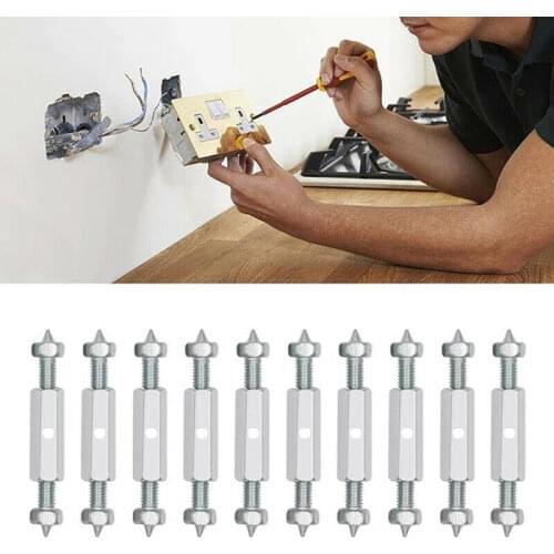 2021 Hot Sales Switch Socket Cassette Screws Support Rods Wall Mount Switch Boxes Repair Kit Repair Fixed Electrical Accessories