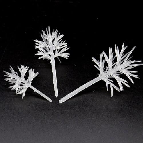 Model Transparent Tree Toy Crystal Tree Construction Train Scene Production 50pcs Simulation Sand Table Diorama DIY10 / 8 / 6cm