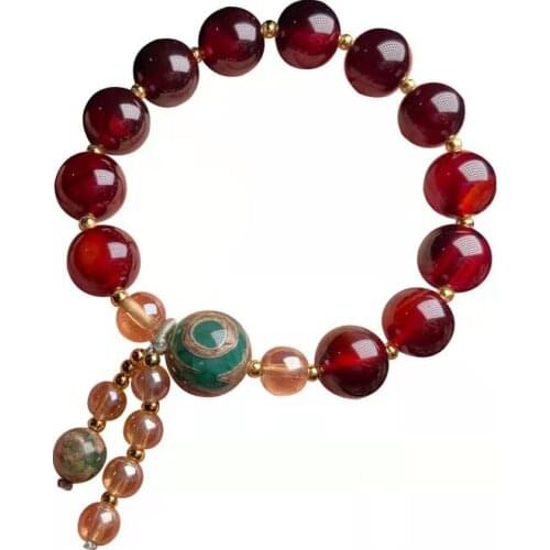 Natural real red agate bracelet with natural texture dZi bead jade bangle bracelet charm bangle bracelets jadeite jade jewelry