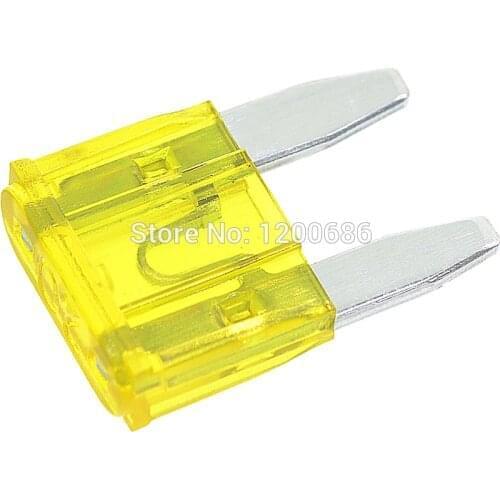 100 piece Yellow Color For 20 Amperes Auto Car Truck Blade ATC Fuse 20A 20AMP