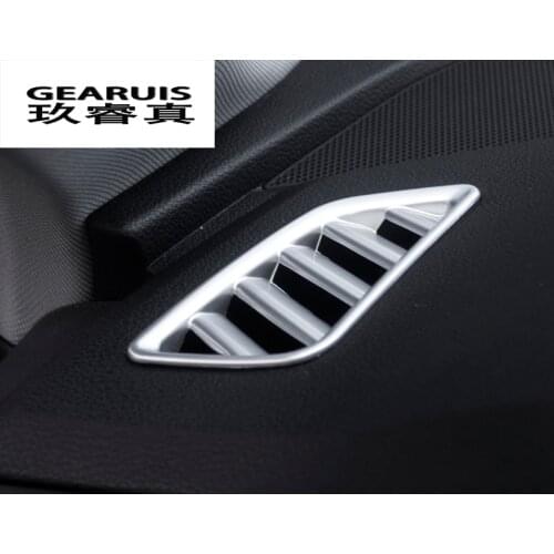 Car styling air conditioning vents frame cover trim interior accessories air outlet strip Stickers for Audi A4 B9 2017 Interior
