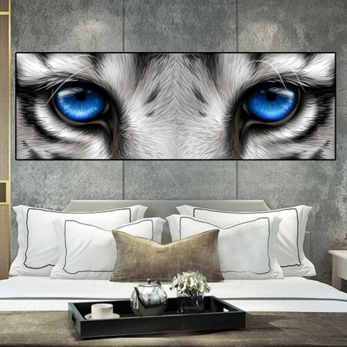 Tiger Eyes Canvas Painting Animals Eyes Posters and Prints Modern Abstract Wall Art Pictures for Living Room Home Decor Unframed