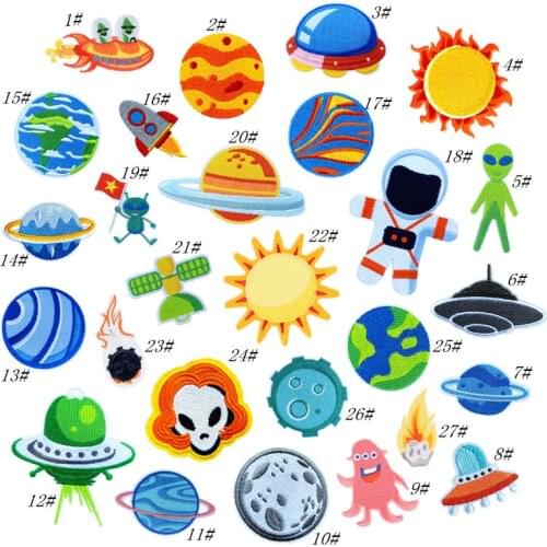 Universe Star Embroidered Cloth Stickers Fashion DIY Clothing Sccessories Patch Embroidery