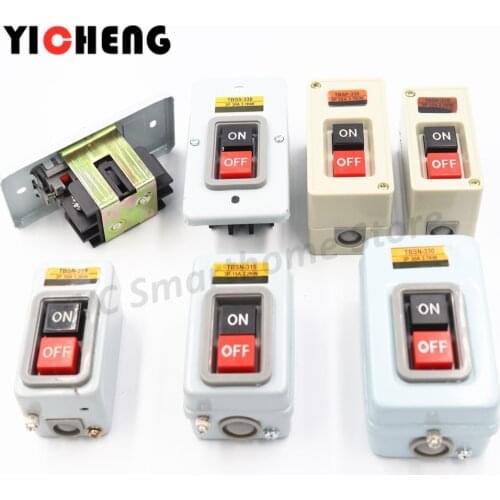 1Pcs tbsn/tbss/tbsp Three types ON OFF Push Button Power Switch Three Phases Power Control Start Switch