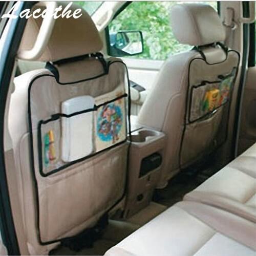 Universal Car Auto Seat Back Protector Cover For Children Kick Mat auto car storage bag car seat multi pocket travel